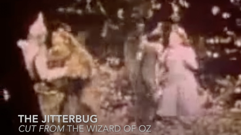 Blurry still of the cut scene "The Jitterbug" from "The Wizard of Oz"