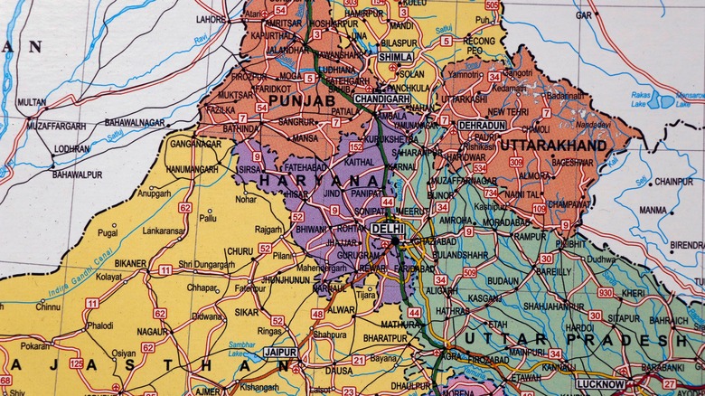 map of India 