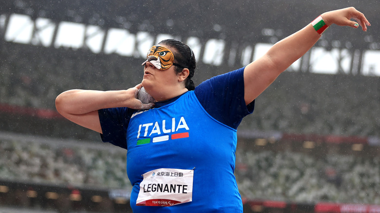 Assunta Legnante shotput throw