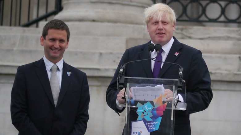 Chris Holmes with Boris Johnson