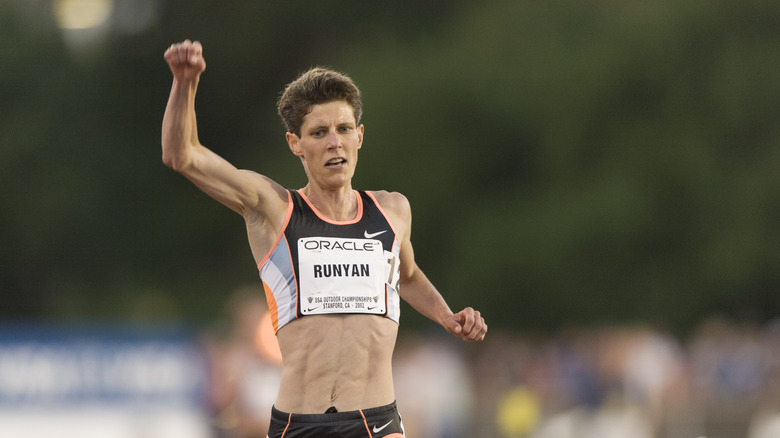 Marla Runyan running track