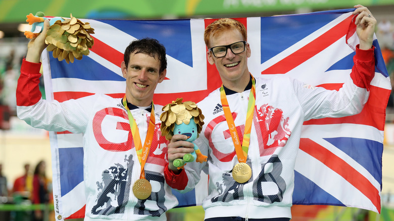 Steve Bate winning Paralympic gold