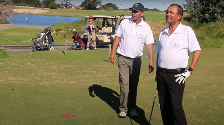 Zohar Sharon on the golf course