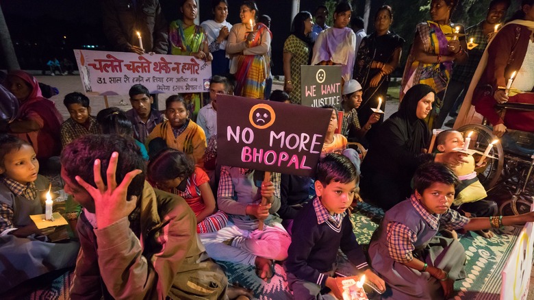 Bhopal gas tragedy protest