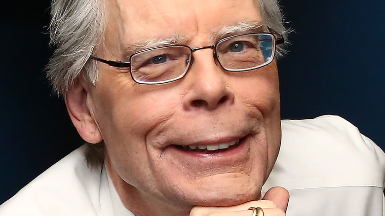 Stephen King posing for a photo