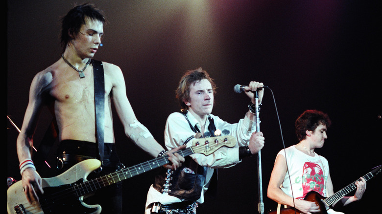 The Sex Pistols performing at the Winterland Ballroom in 1978