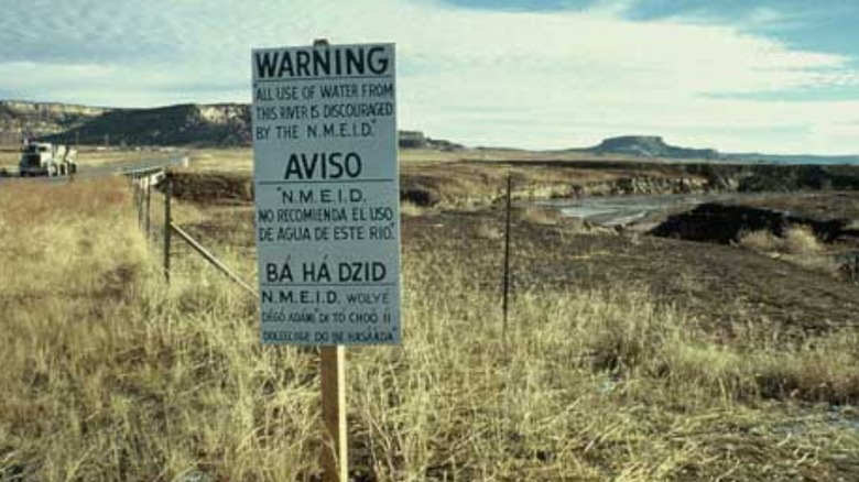 Warning sign Rio Puerco