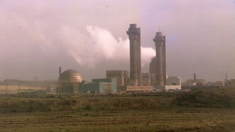 windscale facility with smoke