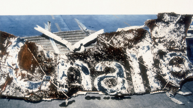 Debris from Space Shuttle Challenger