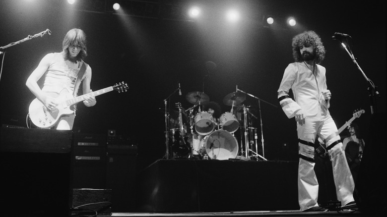 Boston performing on stage