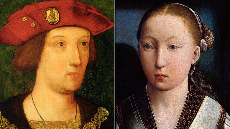 portraits of Arthur Prince of Wales and Catherine of Aragon