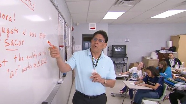 Tito Santana teaching students