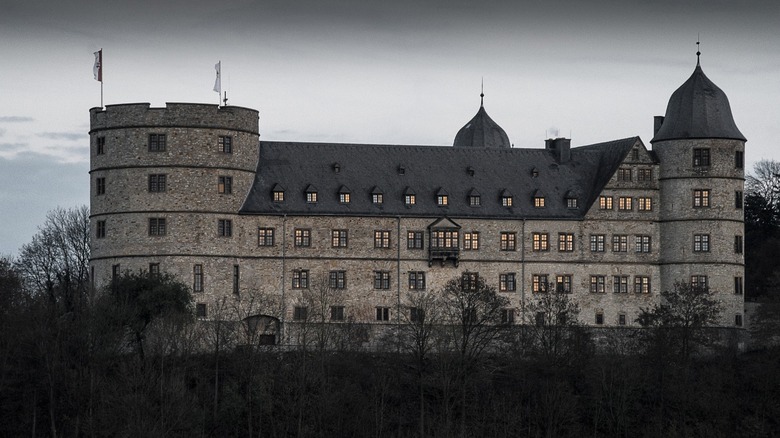 Wewelsburg Castle on cloudy day