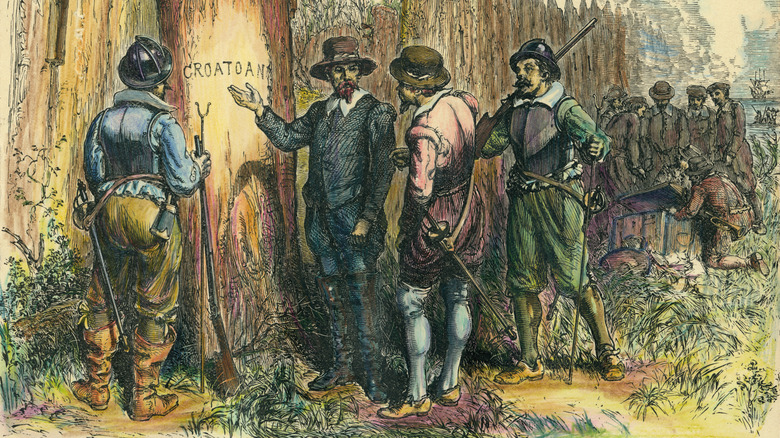 Illustration showing discovery of 
