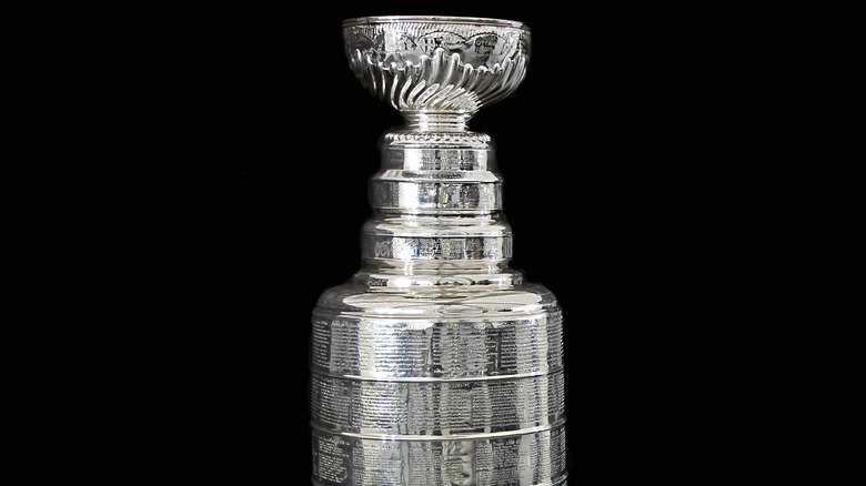 Stanley Cup against black background