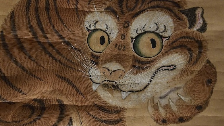 Tiger drawing from Joseon dynasty, 