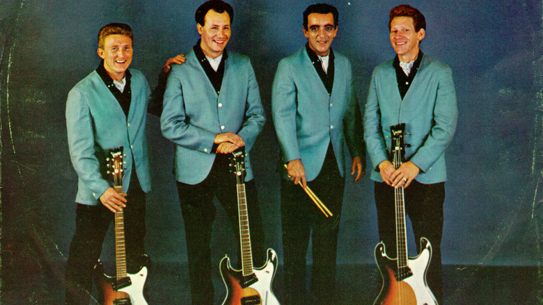 The Ventures smiling on record sleeve