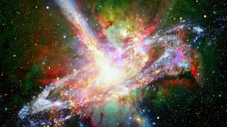 stylized NASA image of pulsar