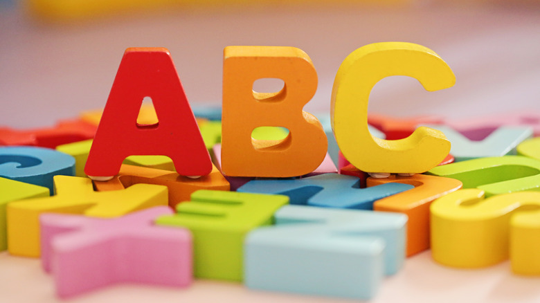 Colorful letters