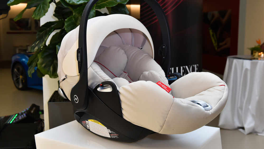 A car seat sitting empty