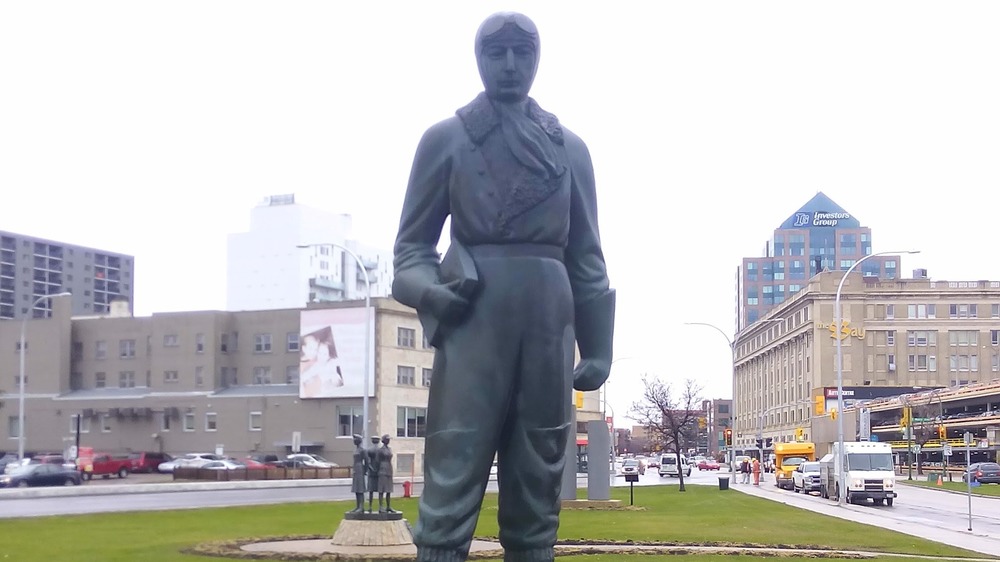 Statue of William Stephenson in Winnipeg