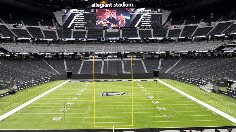 empty allegiant stadium