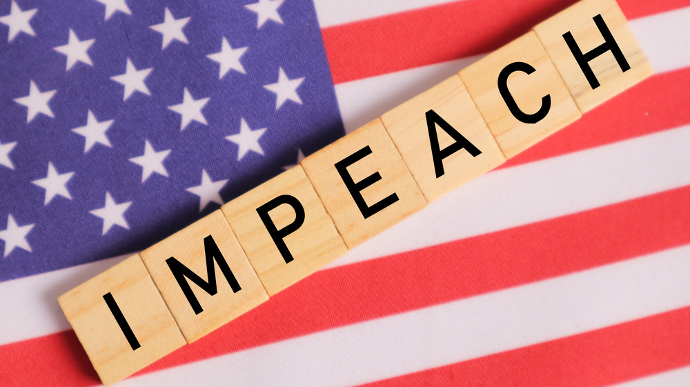 Impeach and American flag