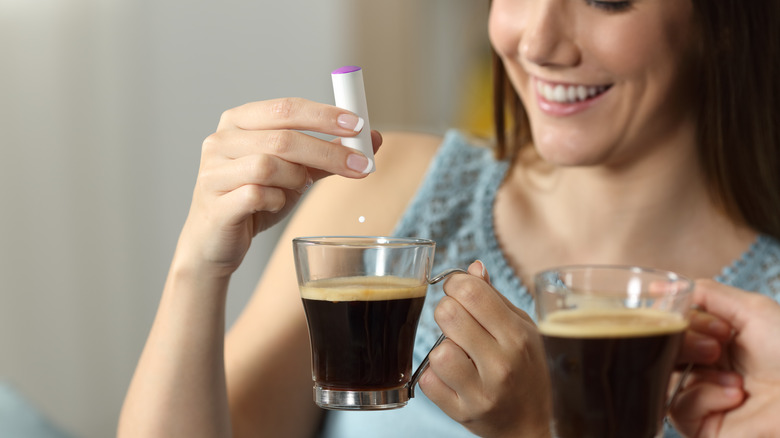 Saccharin added to coffee