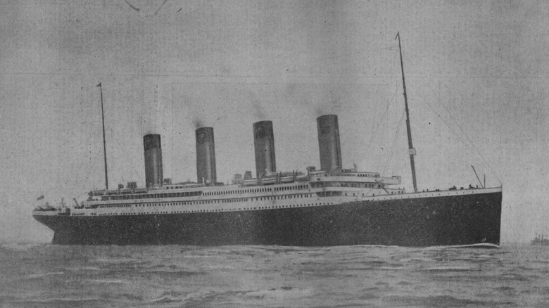 Titanic leaving Southampton