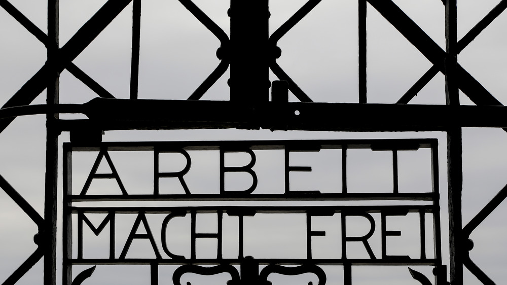 Entrance to concentration camp