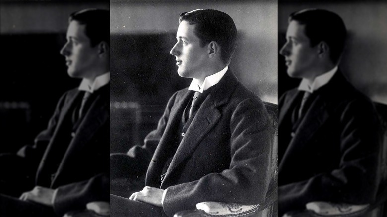 Prince Erik, Duke of Västmanland, looking to the left
