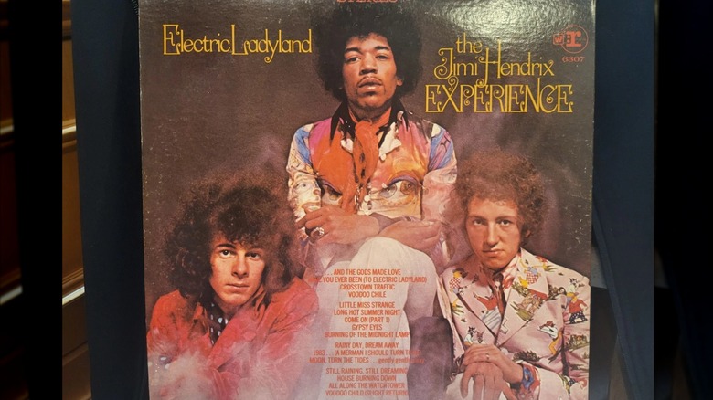 First pressing of Jimi Hendrix Experience "Electric Ladyland" album cover