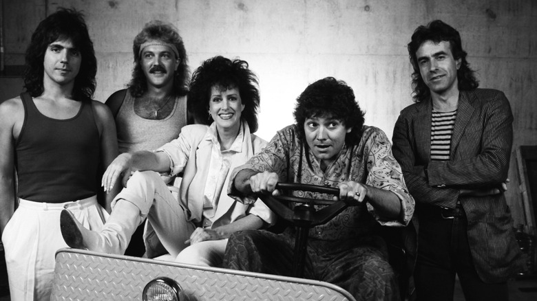 Starship poses for a band picture in the 1980s