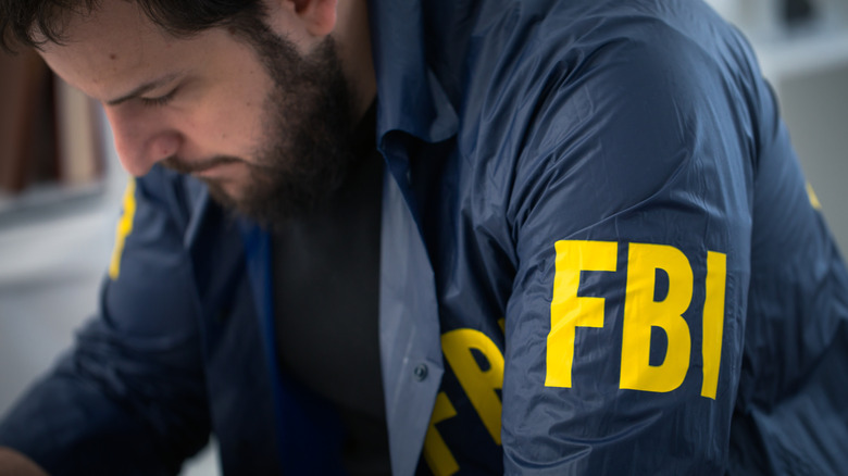 fbi agent looking down