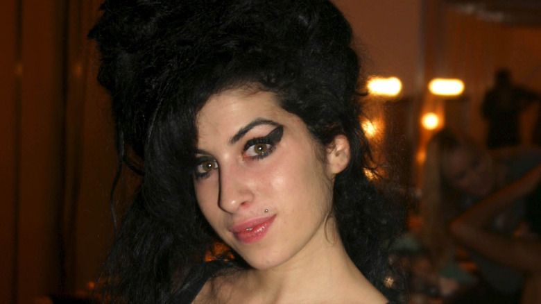 Amy Winehouse performing 