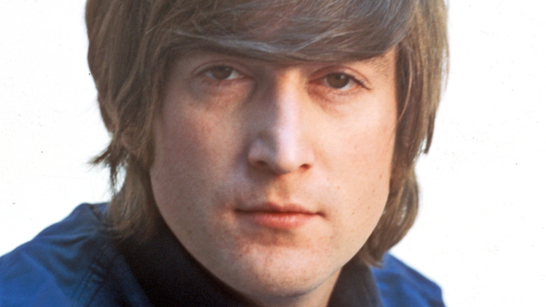 John Lennon in sideways hat