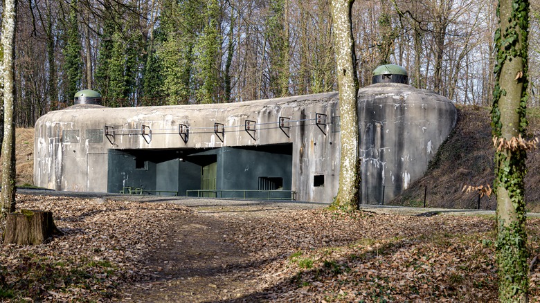 Deteriorated bunker in France that was once part of the Maginot Line