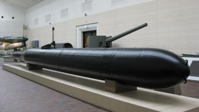 Kaiten Type 1 torpedo on display at Yūshūkan museum