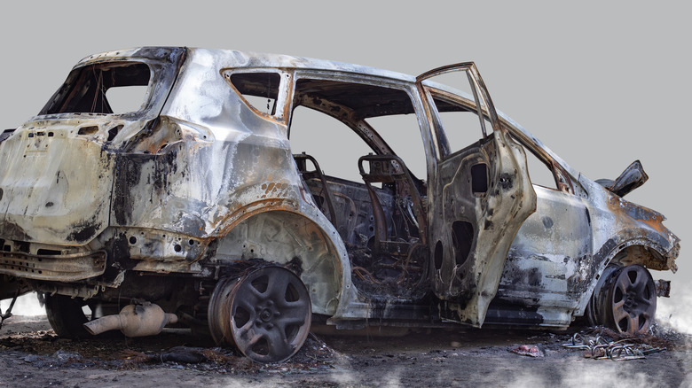 Burnt car 