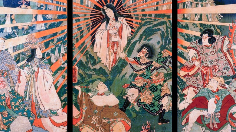 Sun goddess Amaterasu artwork
