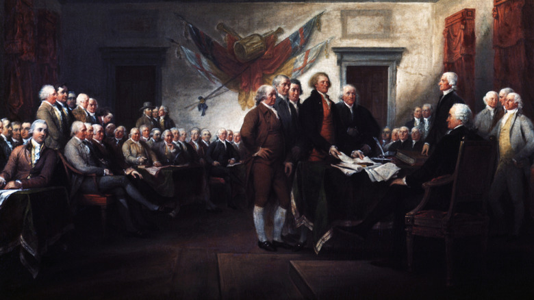 Continental Congress considers the Declaration of Independence