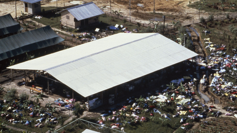 The aftermath of the Jonestown massacre