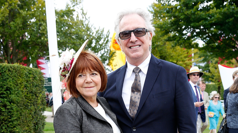 Alan Rickman, Rima Horton smiling