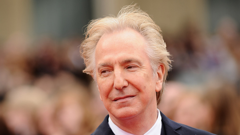 Alan Rickman smiling