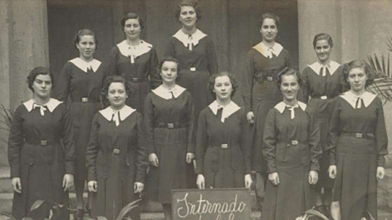 Felicia with her class in Chile