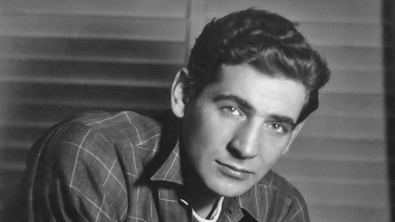 Young Leonard Bernstein checked shirt