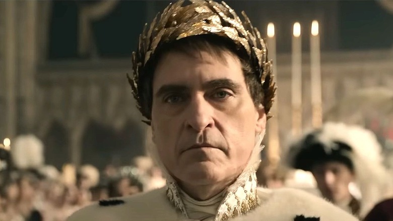 Napoleon wears golden laurels