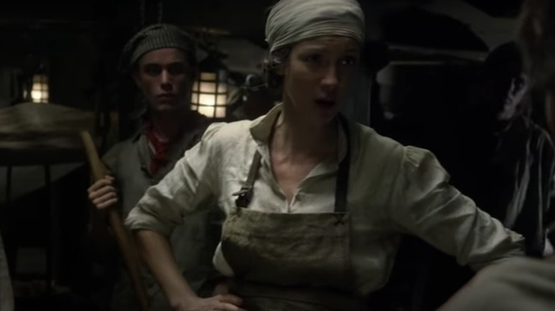 Claire practicing medicine