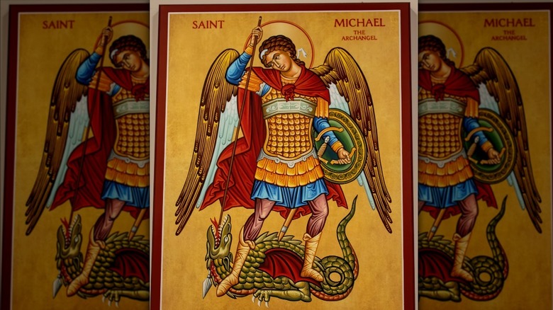 St. Michael crushing the serpent