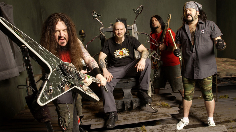 Damageplan posing for a publicity photo